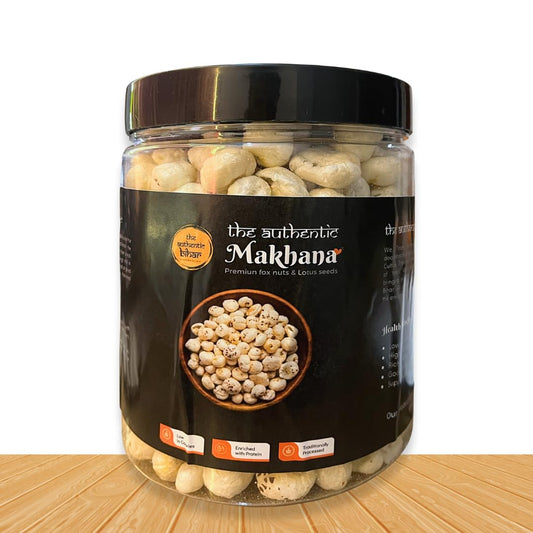 The Authentic Bihar Premium Makhana (Foxnuts) – 100% Natural, Crunchy & Nutritious | Rich in Protein & Fiber | Healthy Snack | 250 GRAM