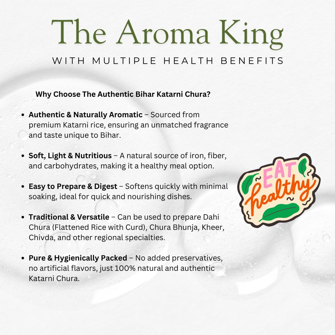 The Authentic Bihar Bhagalpuri Katarni Chura (Poha) – Naturally Fragrant & Aromatic Flattened Rice | Traditional Bihar Special