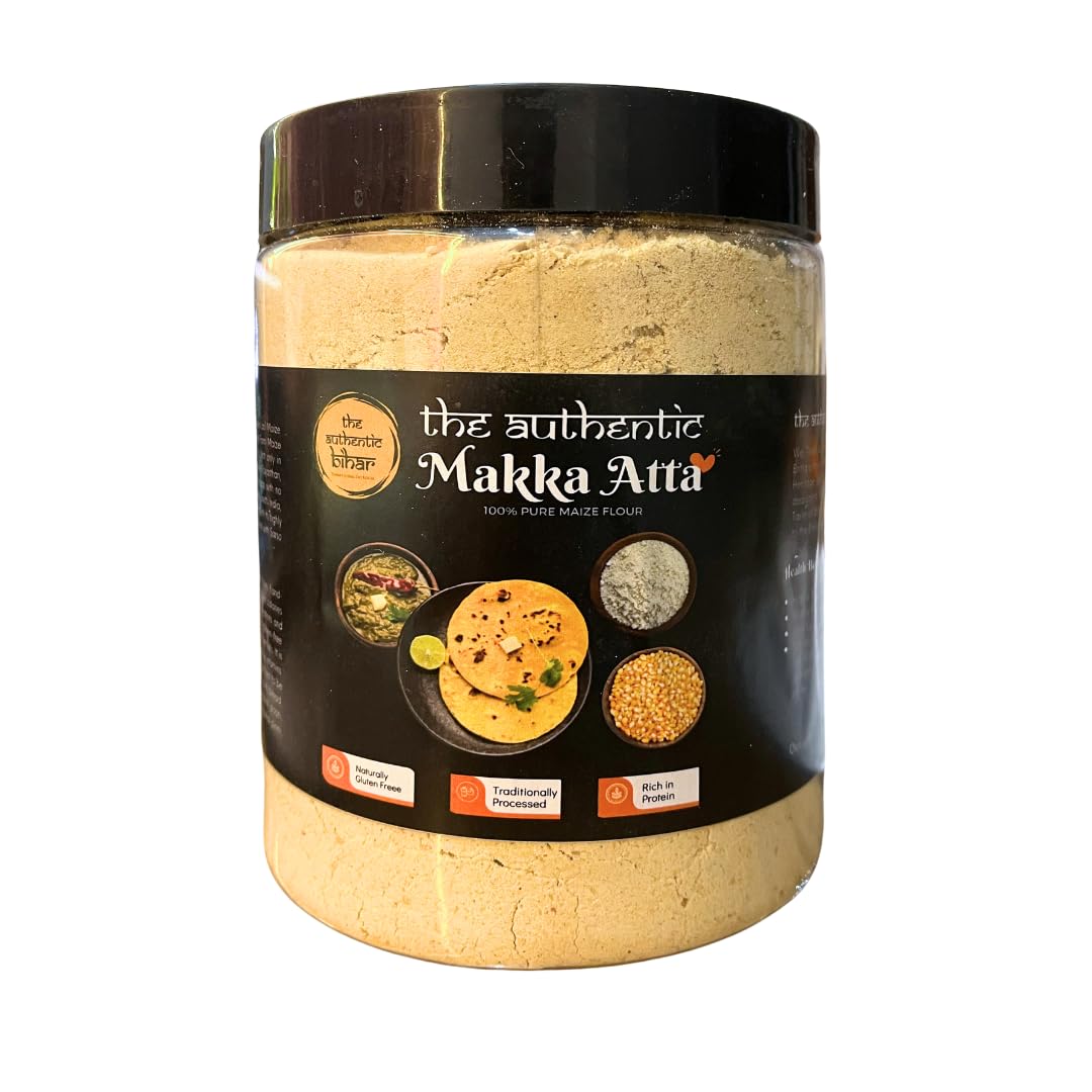 The Authentic Bihar Makka Atta (Maize Flour) – 100% Pure, Stone-Ground & Gluten-Free | Rich in Fiber | Ideal for Rotis, Parathas & Snacks