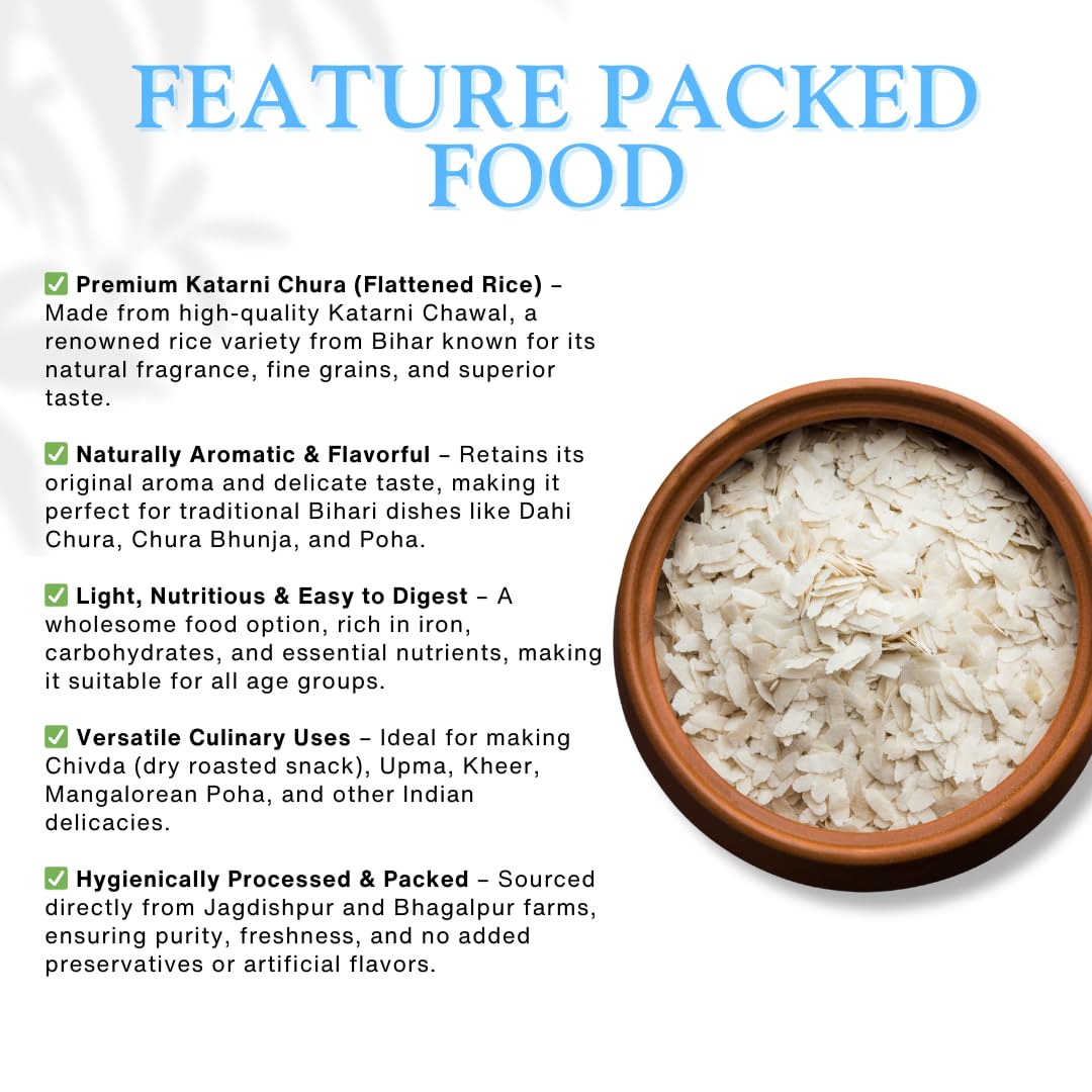 The Authentic Bihar Bhagalpuri Katarni Chura (Poha) – Naturally Fragrant & Aromatic Flattened Rice | Traditional Bihar Special
