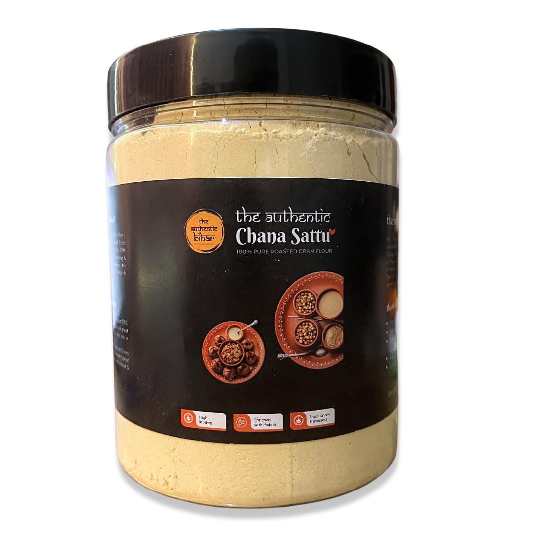 The Authentic Bihar Chana Sattu – 100% Pure & Traditional Superfood | High in Fibre & Protein ( 500 Gram )