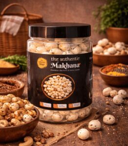 The Authentic Bihar Premium Makhana (Foxnuts) – 100% Natural, Crunchy & Nutritious | Rich in Protein & Fiber | Healthy Snack | 250 GRAM