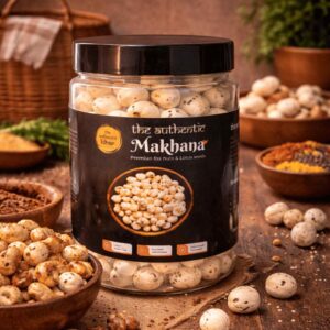 The Authentic Bihar Premium Makhana (Foxnuts) – 100% Natural, Crunchy & Nutritious | Rich in Protein & Fiber | Healthy Snack | 250 GRAM