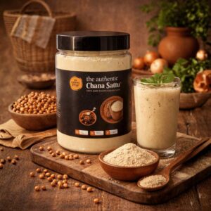 The Authentic Bihar Chana Sattu – 100% Pure & Traditional Superfood | High in Fibre & Protein ( 500 Gram )